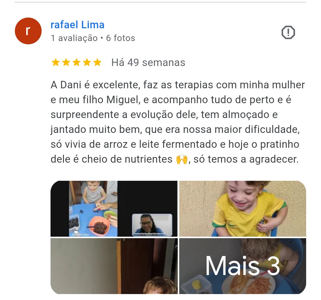 Avaliação Google: Rafael